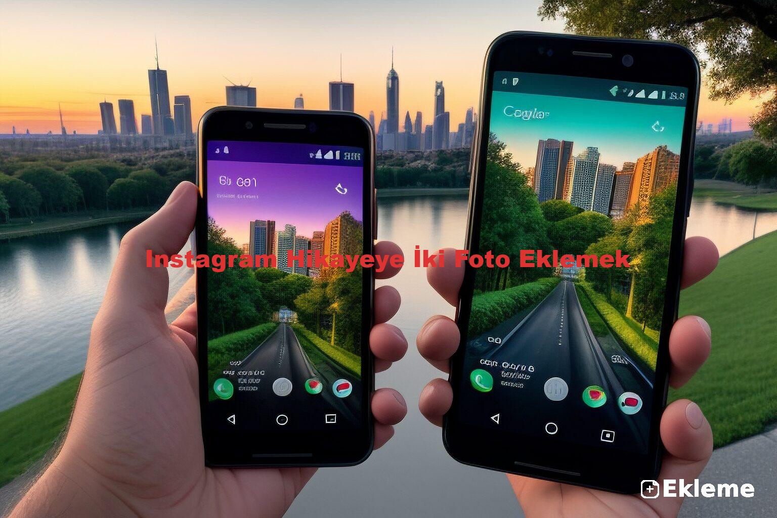 Instagram Hikayeye İki Foto Eklemek