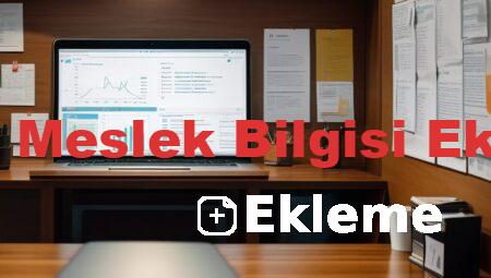 İşkur Meslek Bilgisi Ekleme