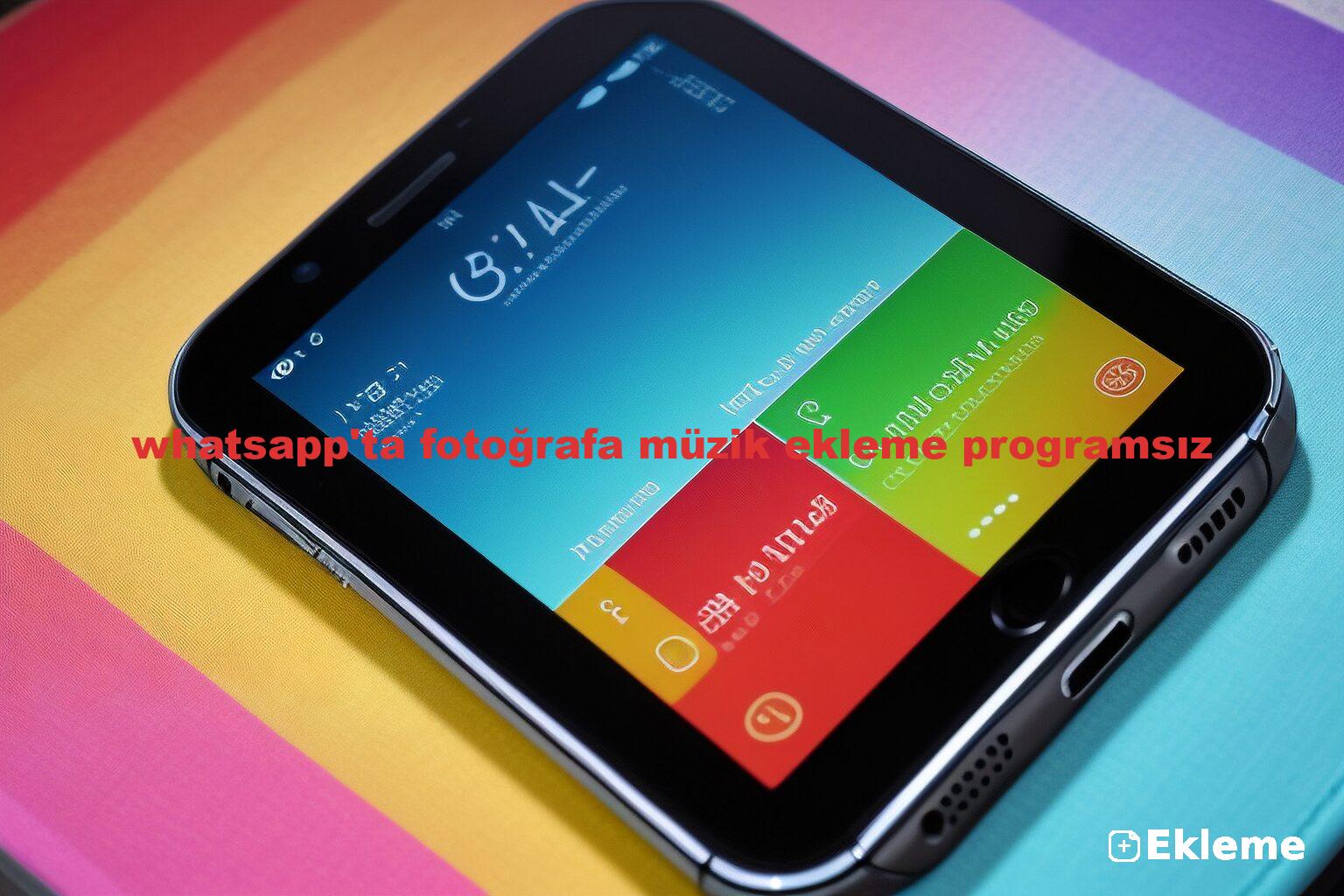 whatsapp'ta fotoğrafa müzik ekleme programsız