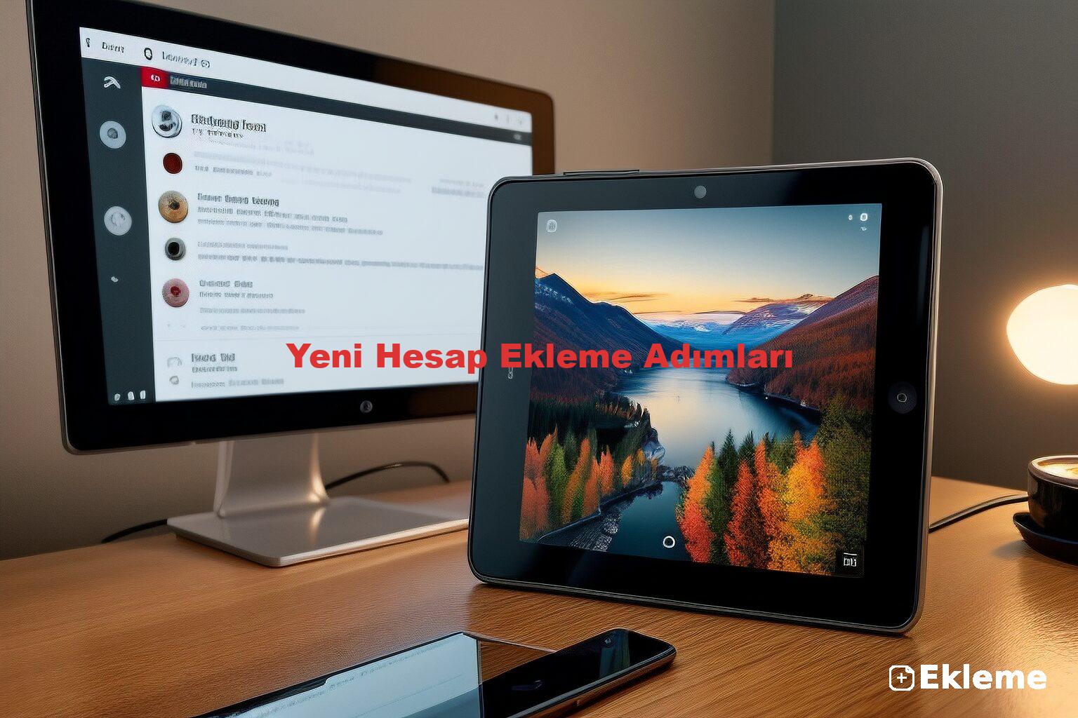 Yeni Hesap Ekleme Adımları