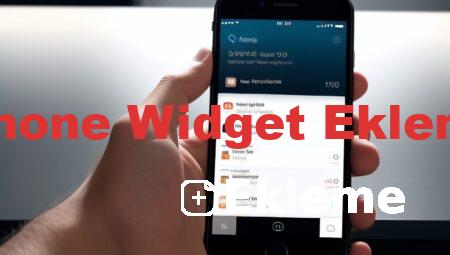 iPhone Widget Ekleme