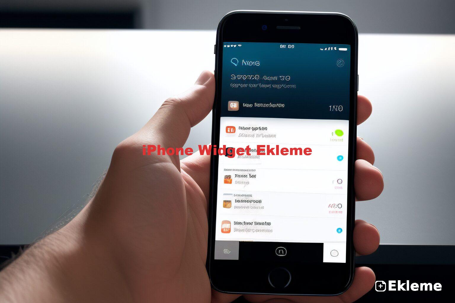 iPhone Widget Ekleme