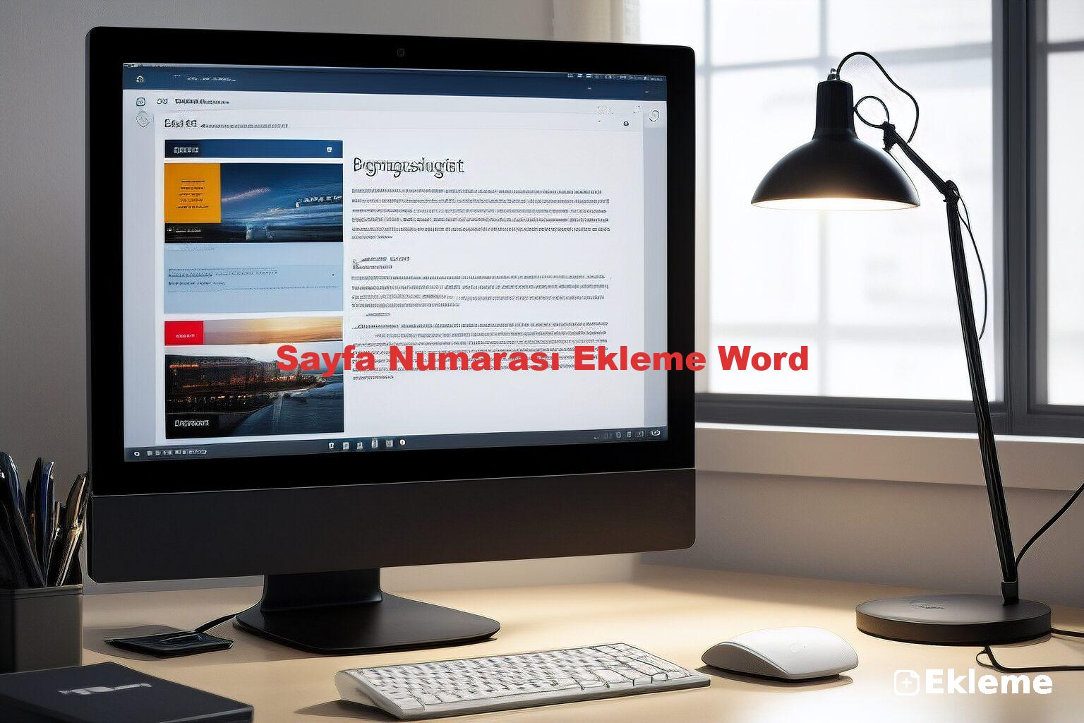 Sayfa Numarası Ekleme Word