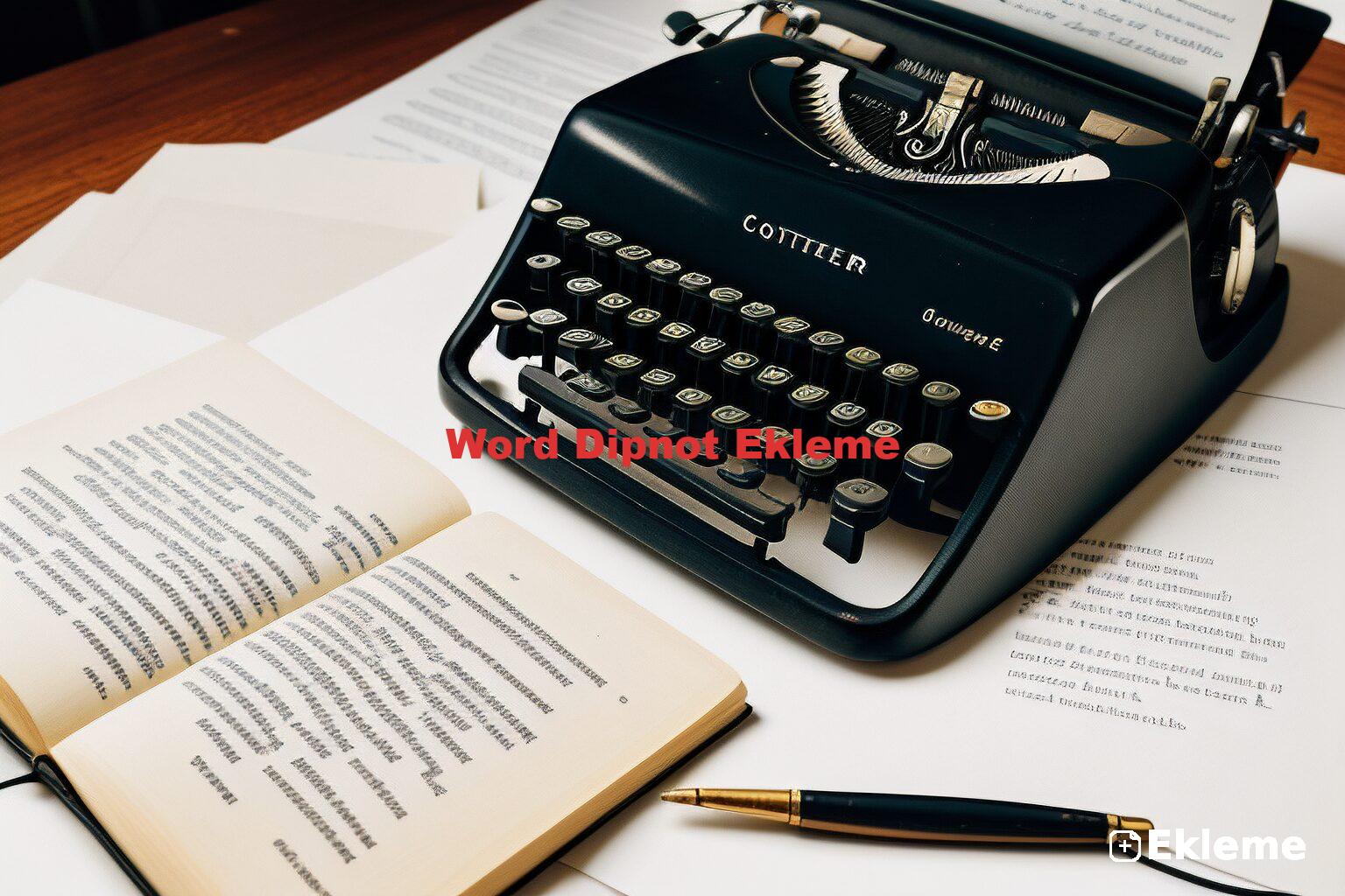 Word Dipnot Ekleme