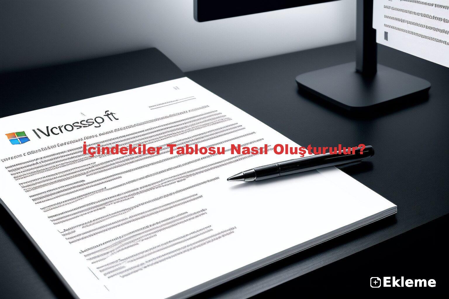 İçindekiler Tablosu Nasıl Oluşturulur?