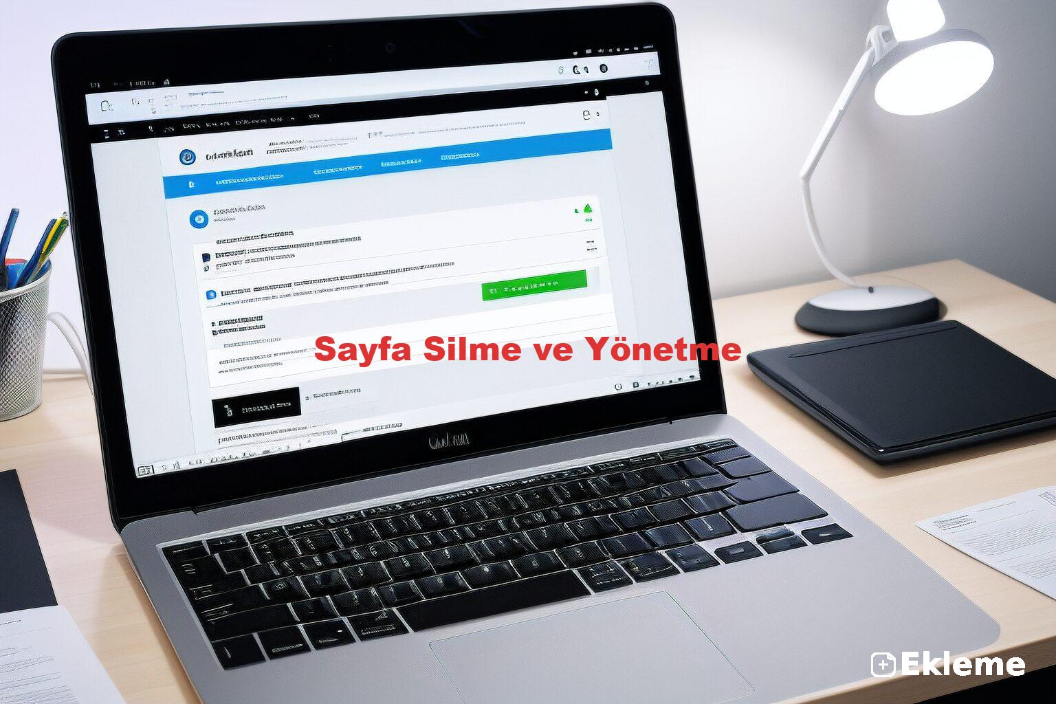 Sayfa Silme ve Yönetme