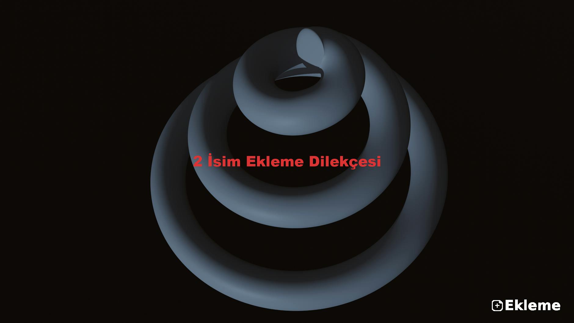 2 İsim Ekleme Dilekçesi