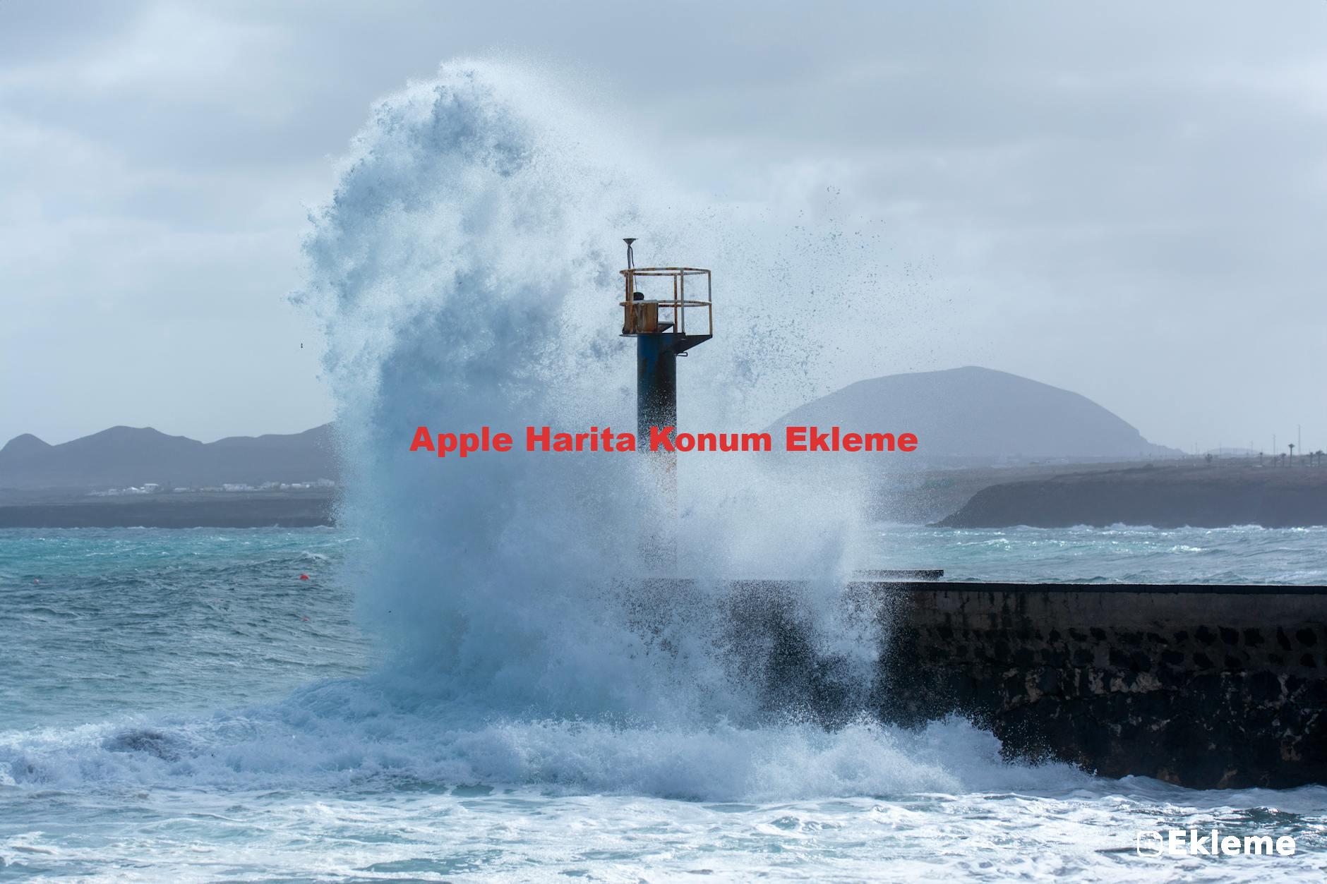 Apple Harita Konum Ekleme