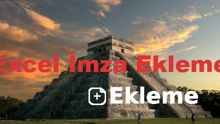 Excel İmza Ekleme