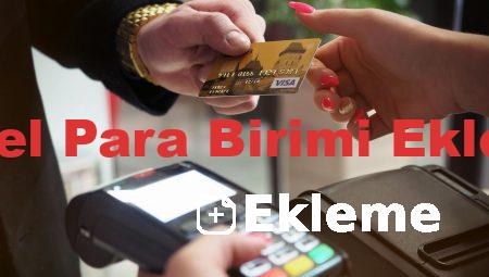 Excel Para Birimi Ekleme