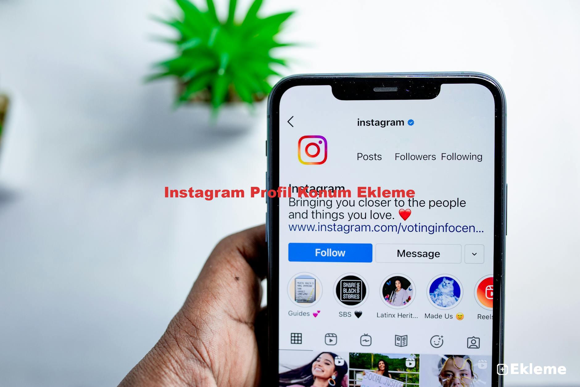 Instagram Profil Konum Ekleme
