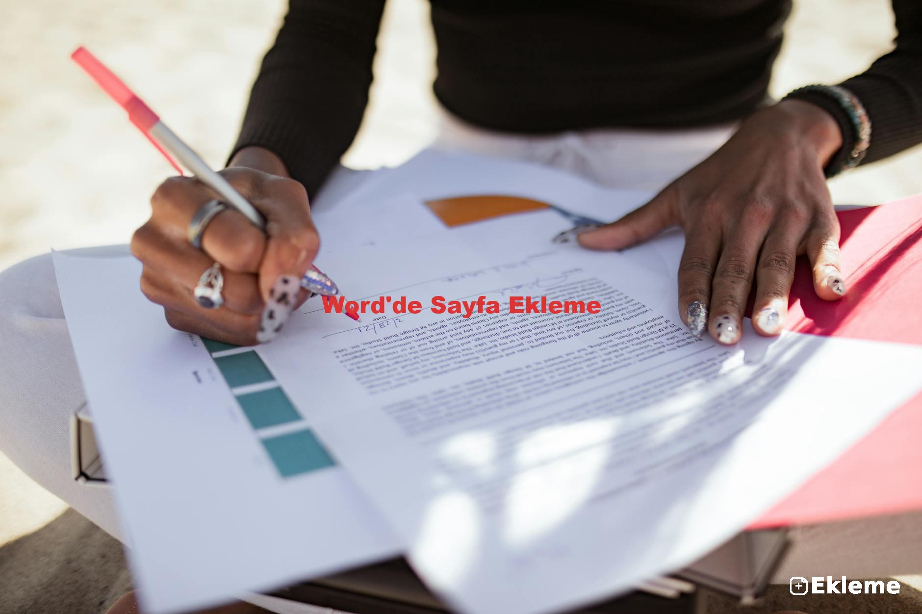 Word'de Sayfa Ekleme