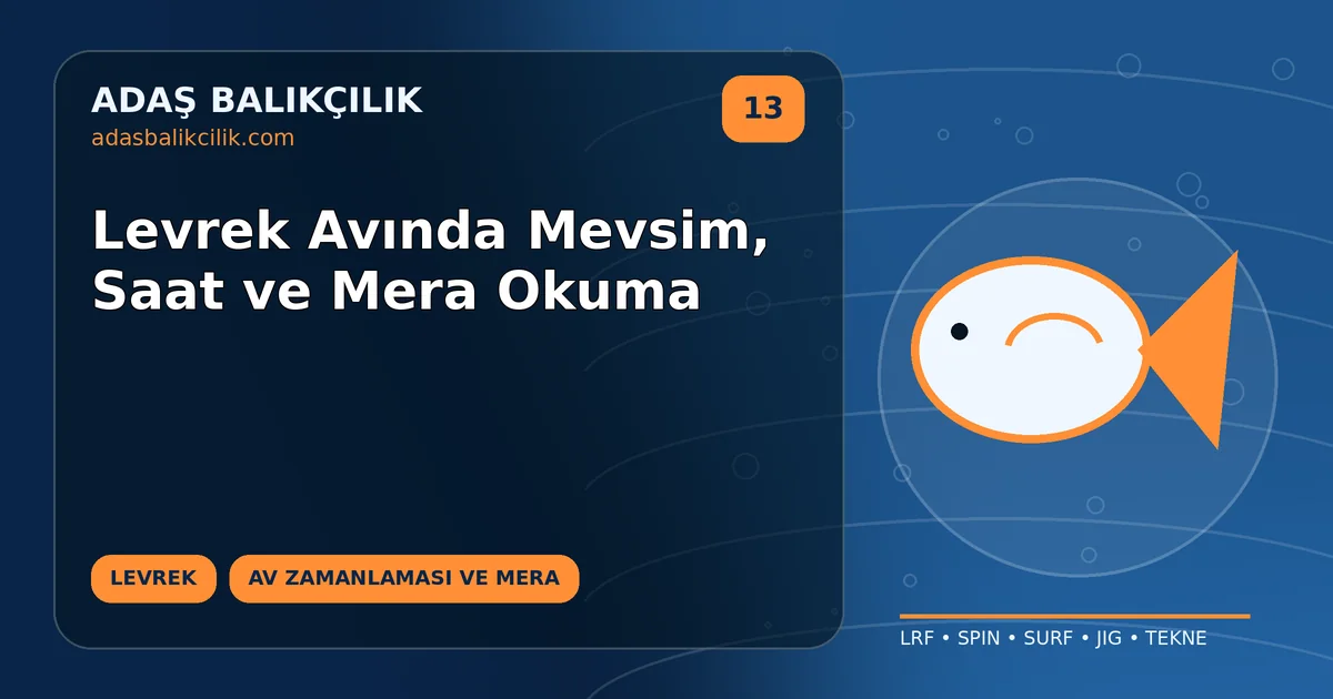 Levrek Avında Mevsim, Saat ve Mera Okuma