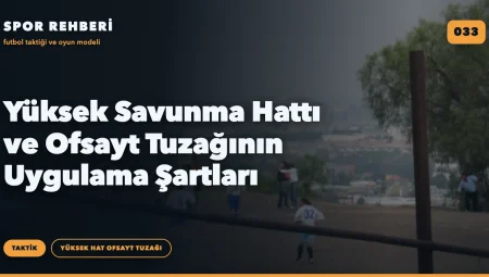 Yüksek Savunma Hattı ve Ofsayt Tuzağının Uygulama Şartları