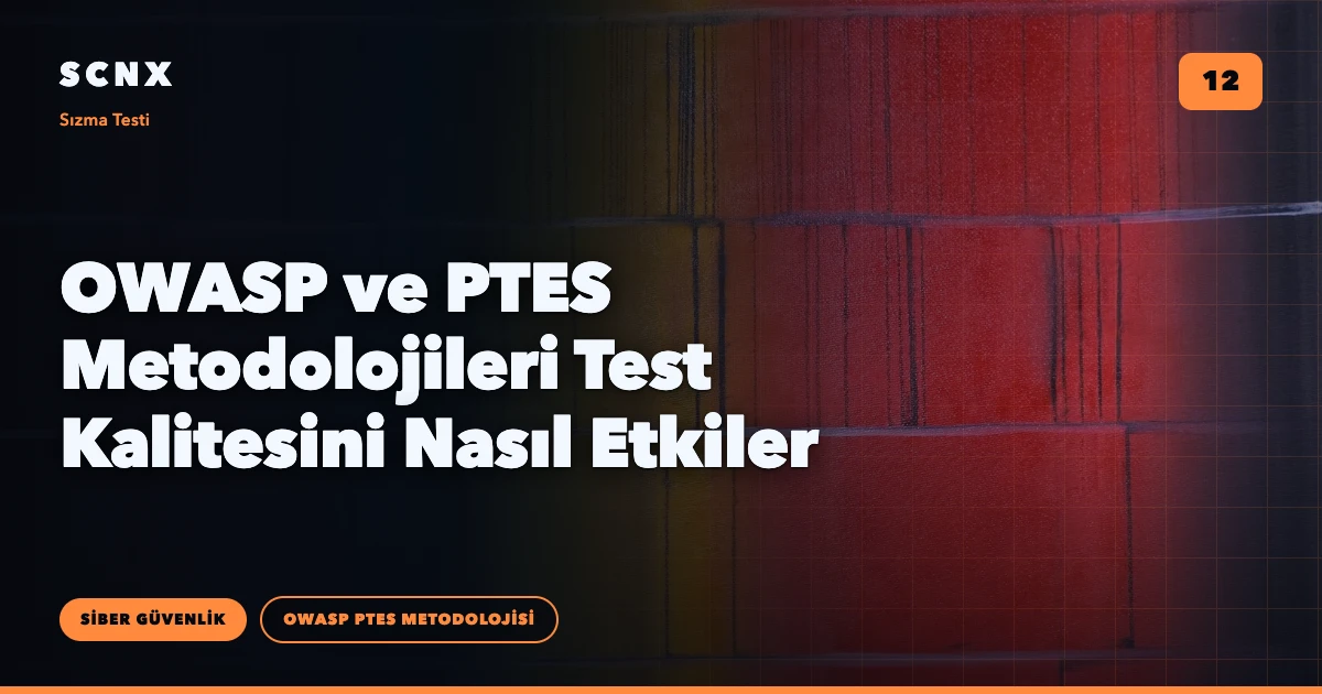 OWASP ve PTES Metodolojileri Test Kalitesini Nasıl Etkiler